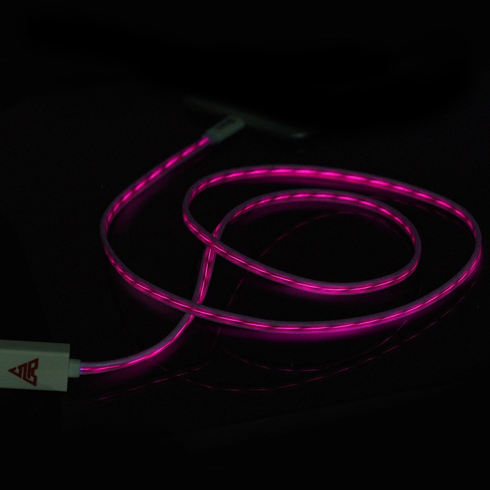 IASG LED Micro USB Pink